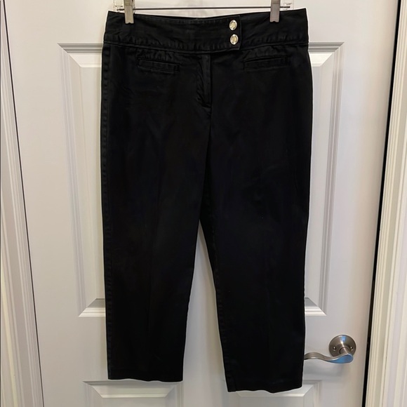 Style & Co Black Cropped Pants Stretchy EUC Capris - Picture 1 of 12